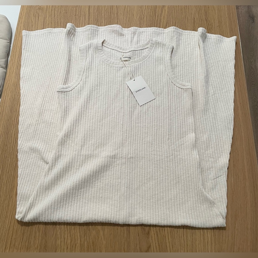 Everlane The Rib-Knit A-Line Tank Dress - Picture 6 of 15